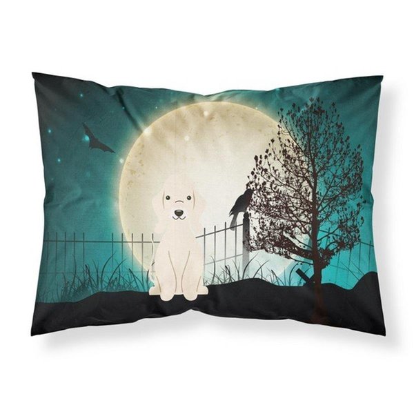 Micasa Halloween Scary Bedlington Terrier Sandy Fabric Standard Pillowcase&#44; 20.5 x 0.25 x 30 in. MI228031